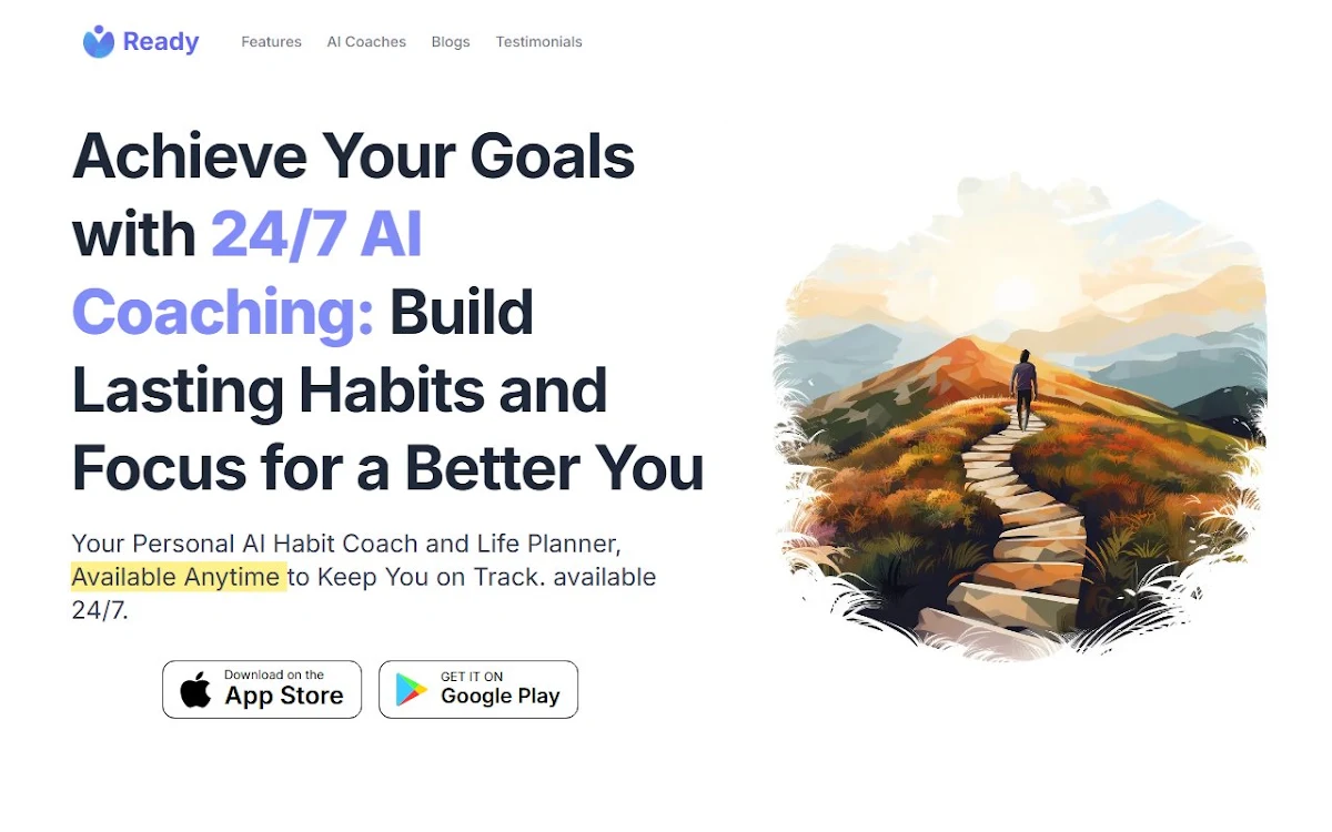 Captura de Ready AI Goal + Habit Tracker