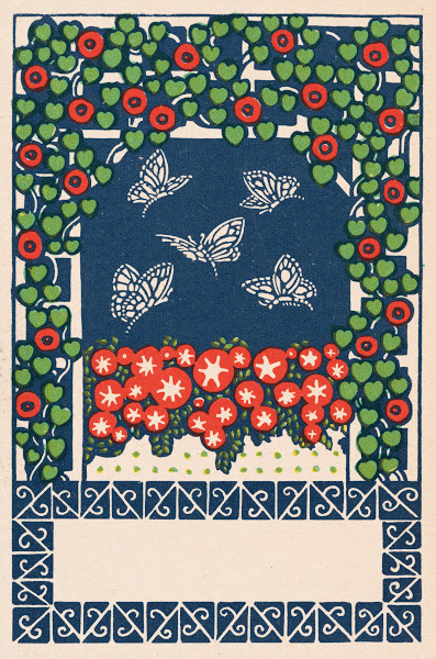 Nr 45 Schmetterlinge und Blumen 1907