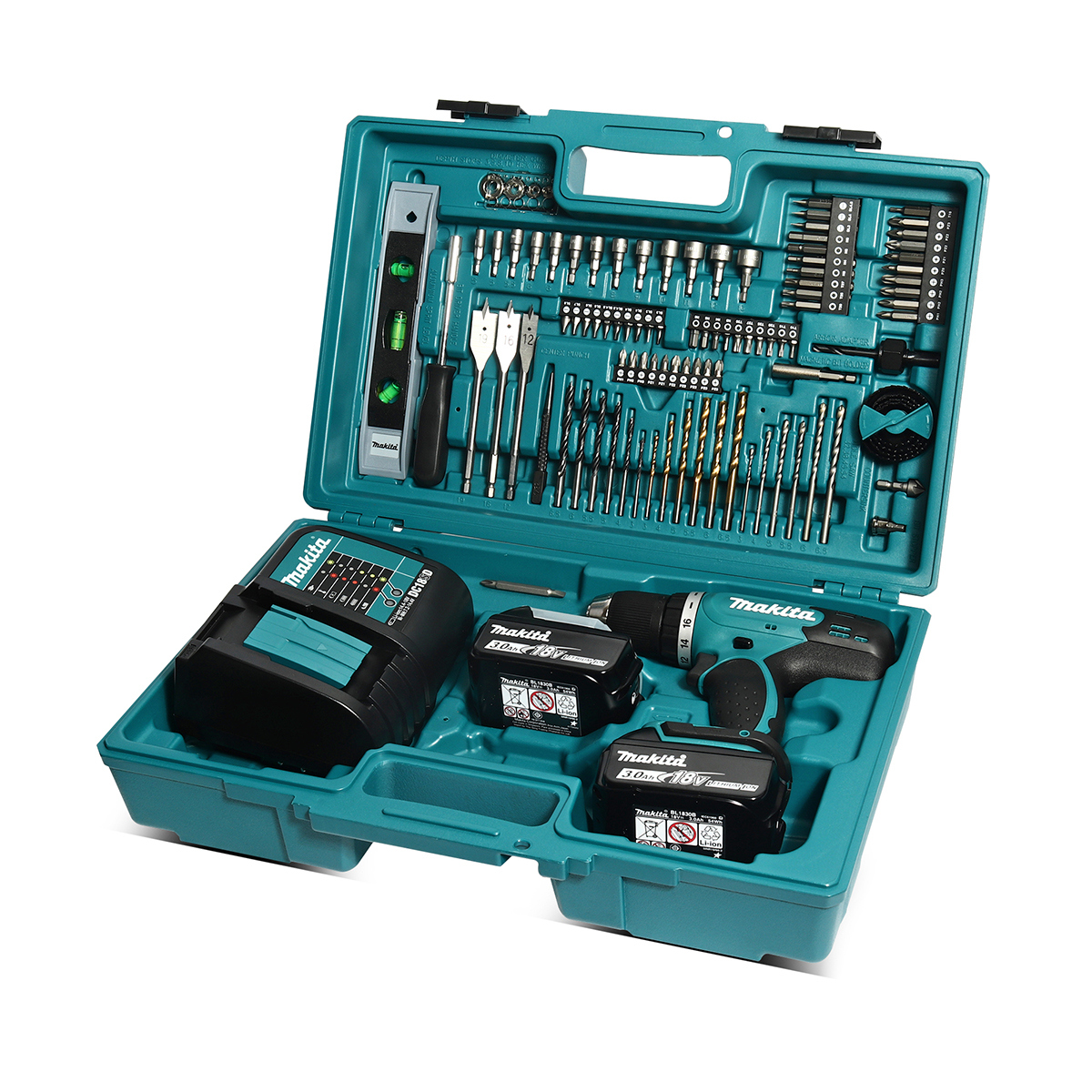 MAKITA สว่านไขควงไร้สาย 18 โวลต์ ขนาด 1/2 นิ้ว รุ่น DDF453FX13 แรงบิดหมุน 38 นิวตันเมตร รวมแบตเตอรี่และแท่นชาร์จ (มากีต้า)
