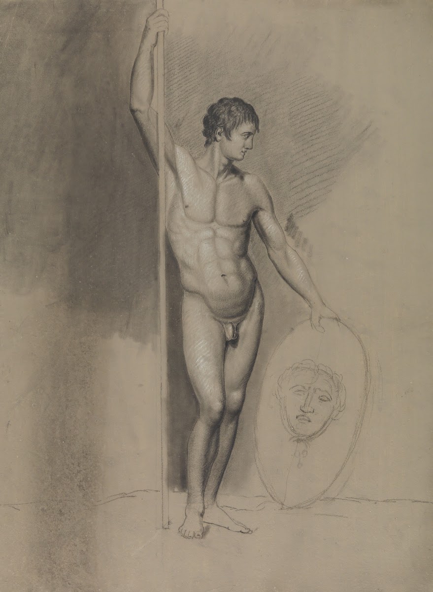 Standing male nude 19th century
