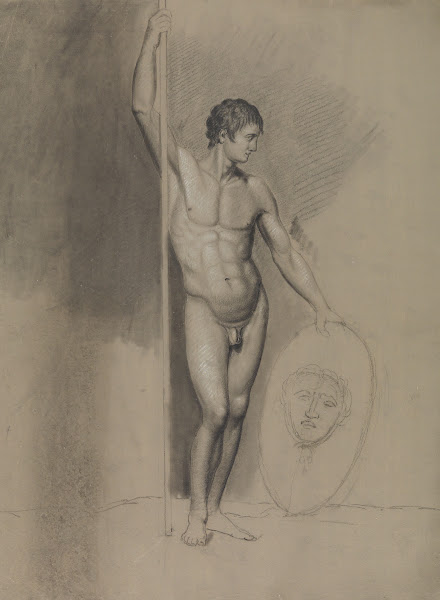 Standing male nude 19th century