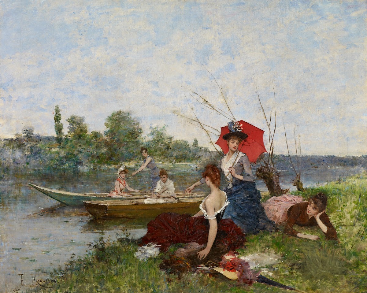 Boating c 1888 1890