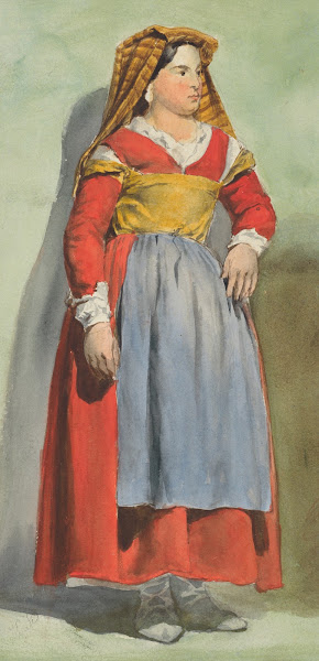 Woman in Italian costume 1851 1853