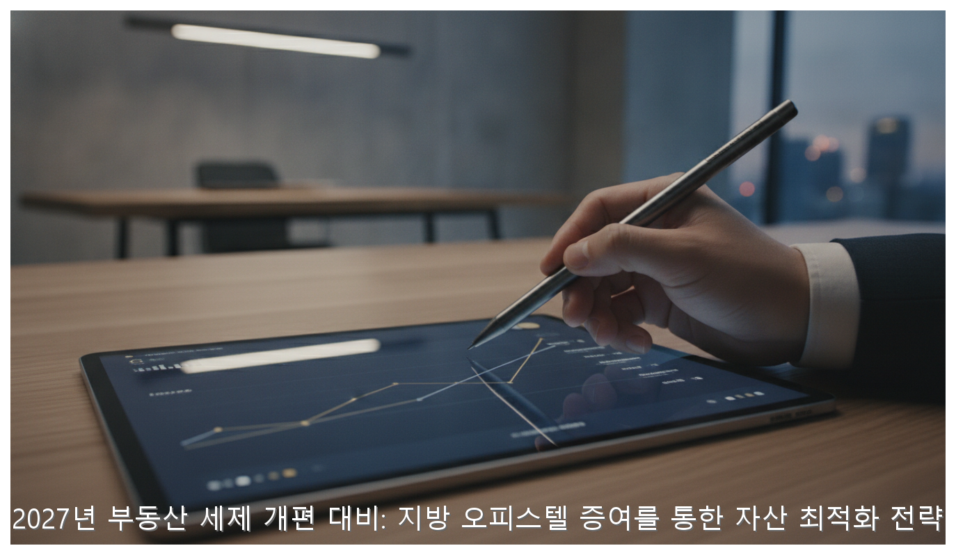 2027년 부동산 세제 개편 대비: 지방 오피스텔 증여를 통한 자산 최적화 전략 핵심 안내 및 분석 인포그래픽 (4)
