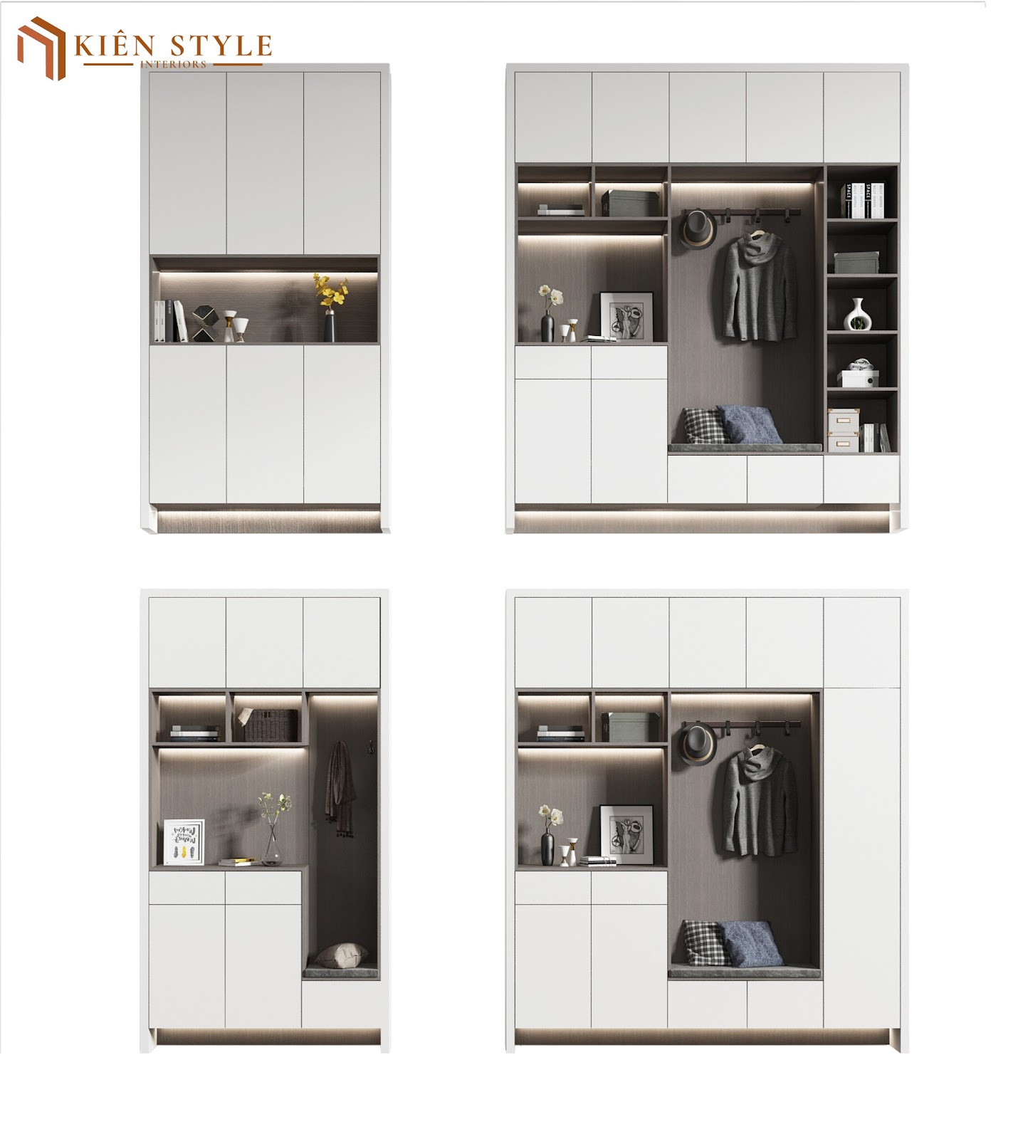 Mẫu tủ giày mới nhất 2024