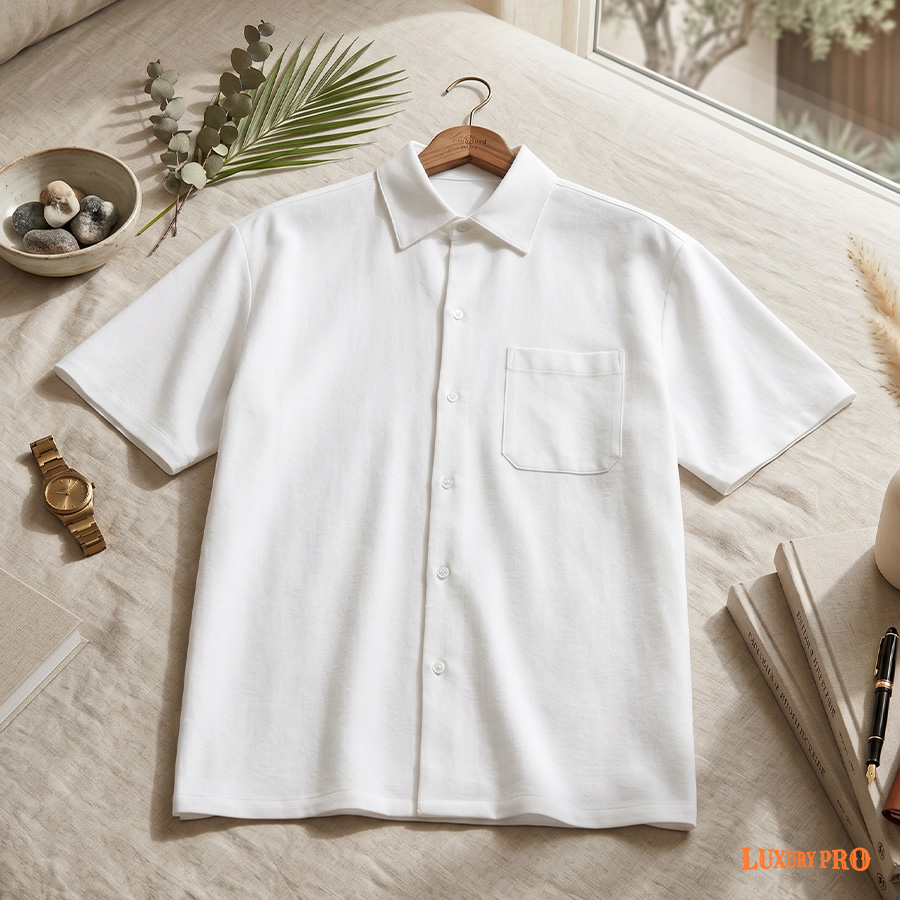 AOP EVE Extended Normal Collar Shirt - Pocket