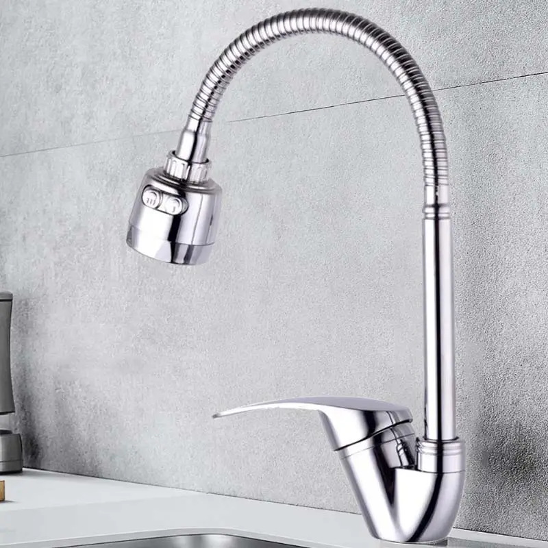 Stainless Steel Kitchen Faucet with Spray Function
