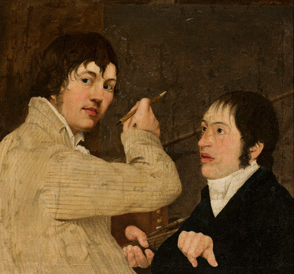 Portrait of a painter with a young man c 1806