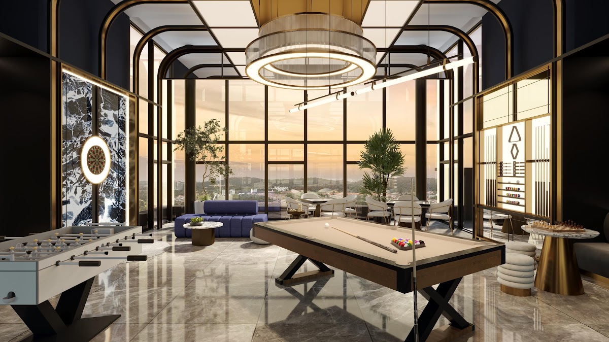 Avantro Residences — games room interior