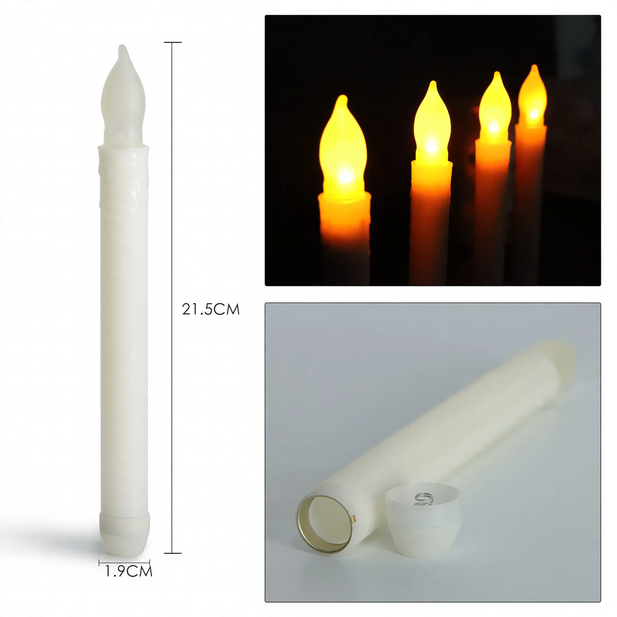 LED Taper Candles with Remote Control