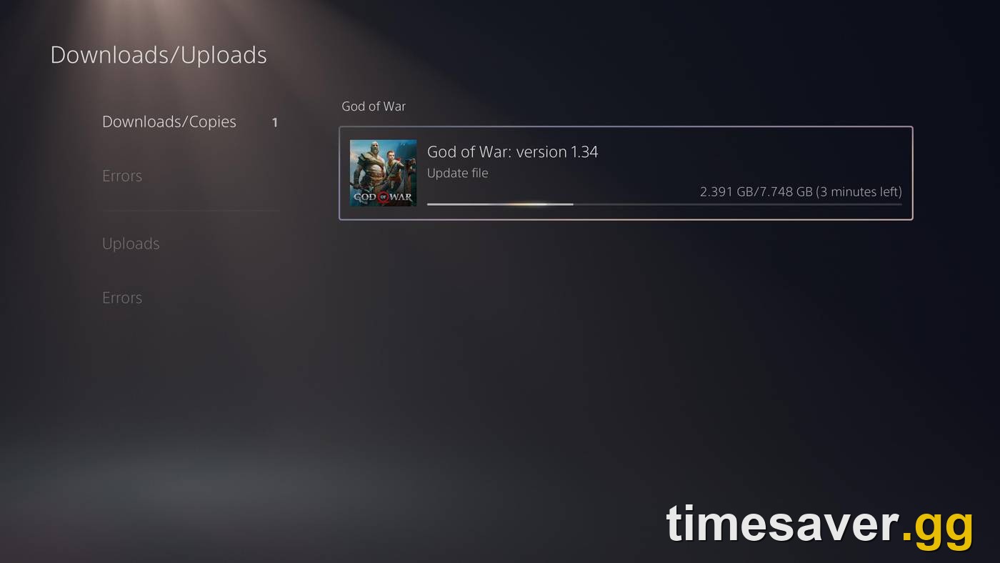 A console download-progress screen — where you'll watch the Modern Warfare 4 preload tick down