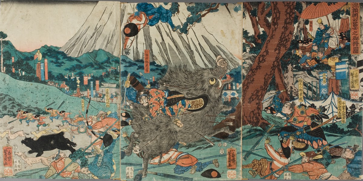 Lord Yoritomos Hunt On Mt Fuji 1853