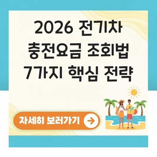 전기차 충전요금 조회하는 방법
