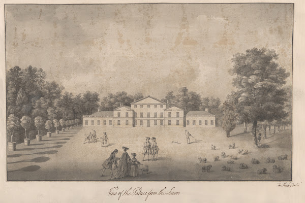 View of the Palace from the Lawn at Kew 1763