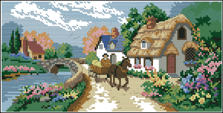 CMP DIM06831 Village Serene