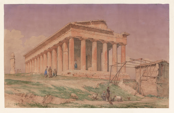 Greece Athens Hephaisteion Temple of Theseus 1853