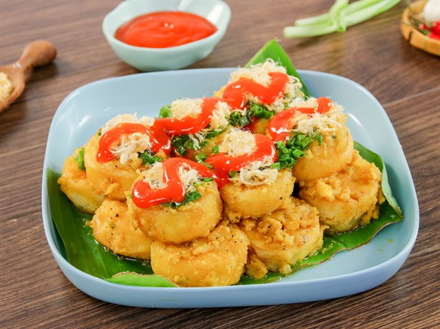 Đậu Hũ Chiên Sốt Trứng Muối