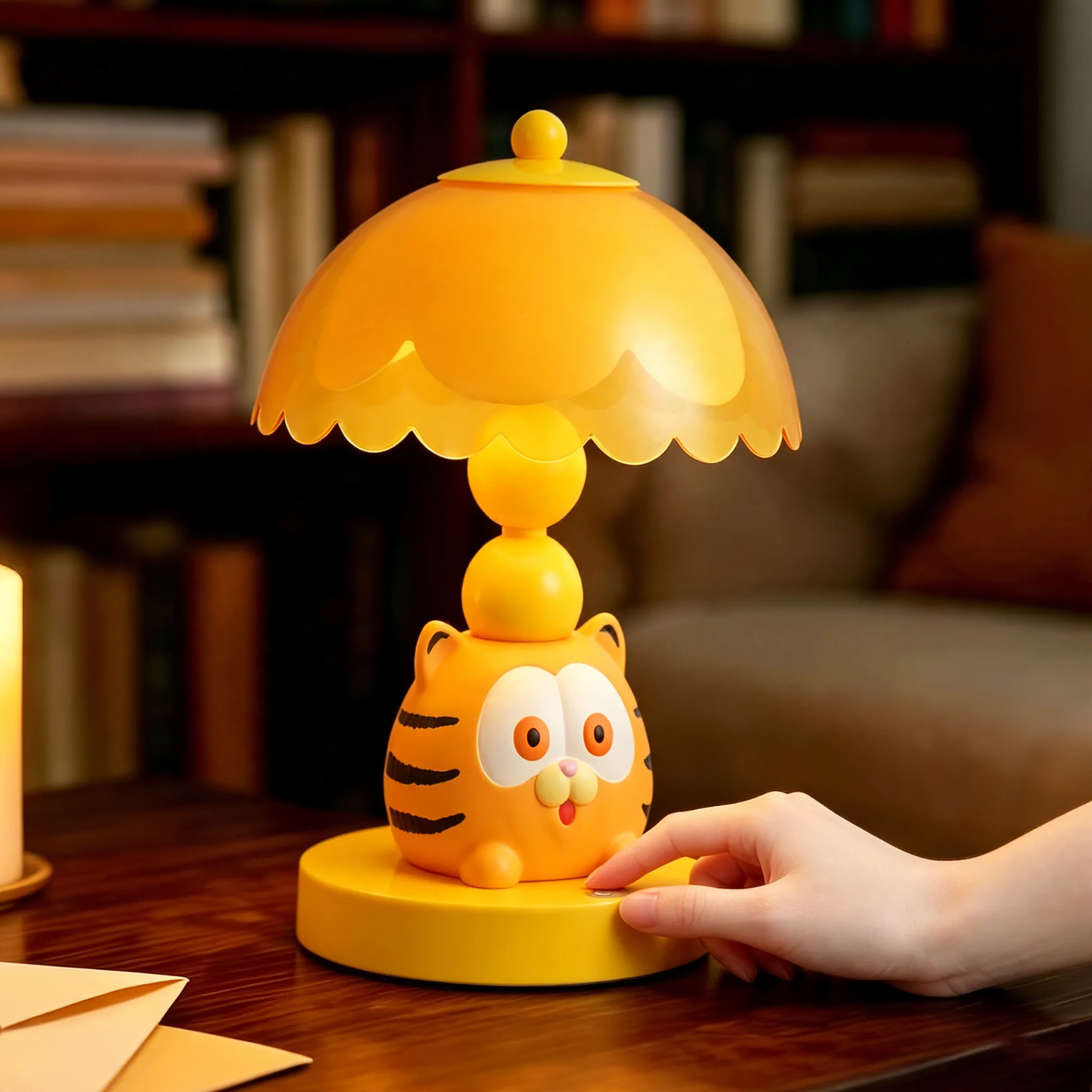 Yellow Garfield Desk Lamp