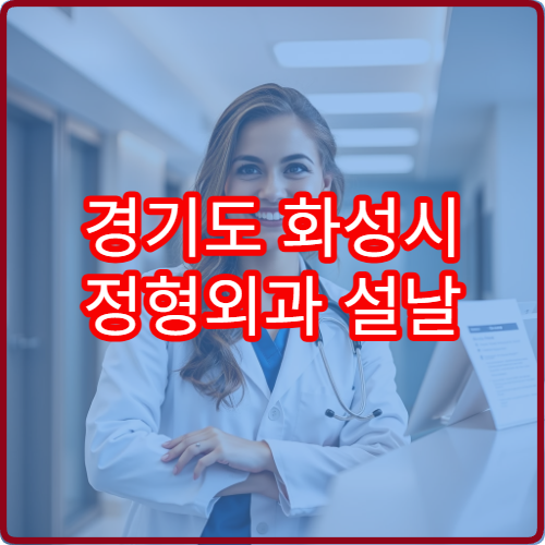 경기도 화성시 정형외과 설날 명절 연휴 진료 병원 관절 부상·근육통 치료 가능