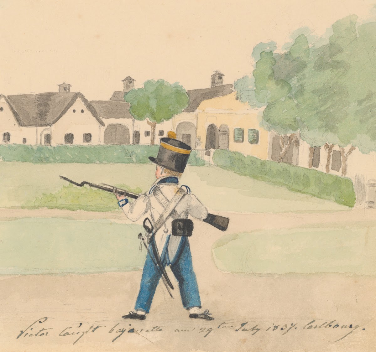 Malý vojačik syn Viktor vo veku 4 rokov 1837