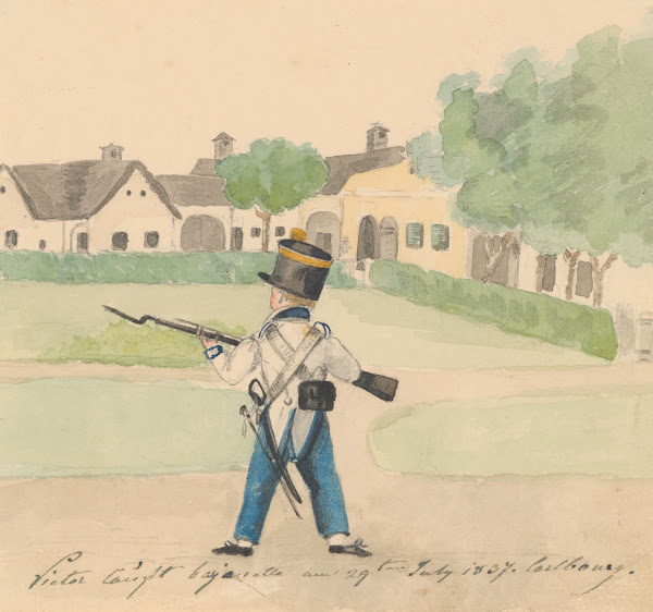 Malý vojačik syn Viktor vo veku 4 rokov 1837