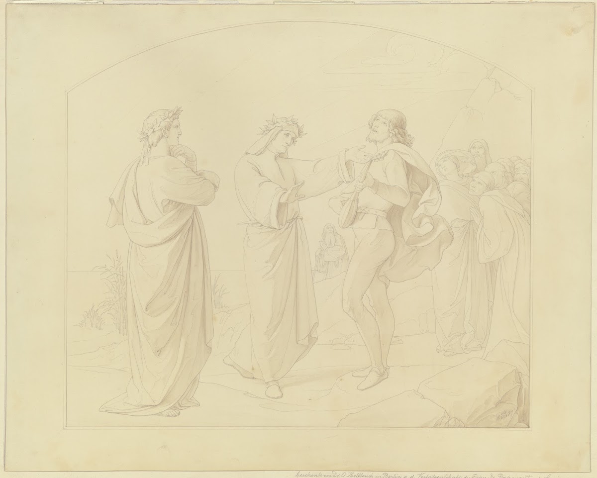 Casella singt eine Canzone Dantes 1847