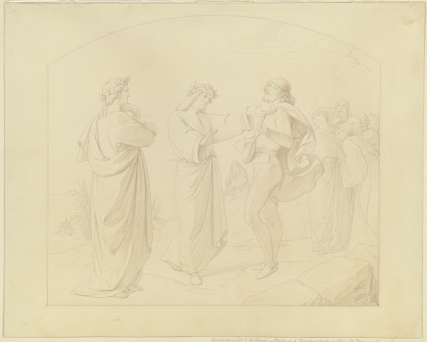 Casella singt eine Canzone Dantes 1847