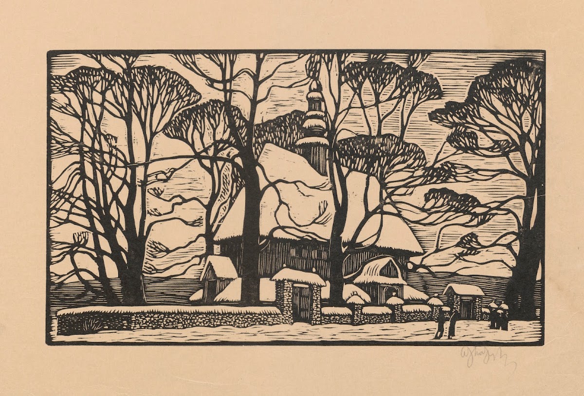 Kościółek w zimie 1933