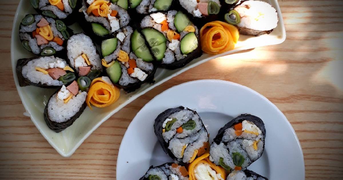 Sushi sắc màu cho bé
