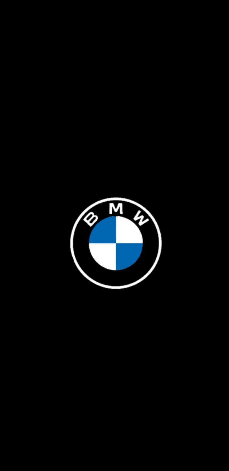 Classic BMW Logo - Minimalist Graphic Full HD iPhone Wallpaper (1080x2220)