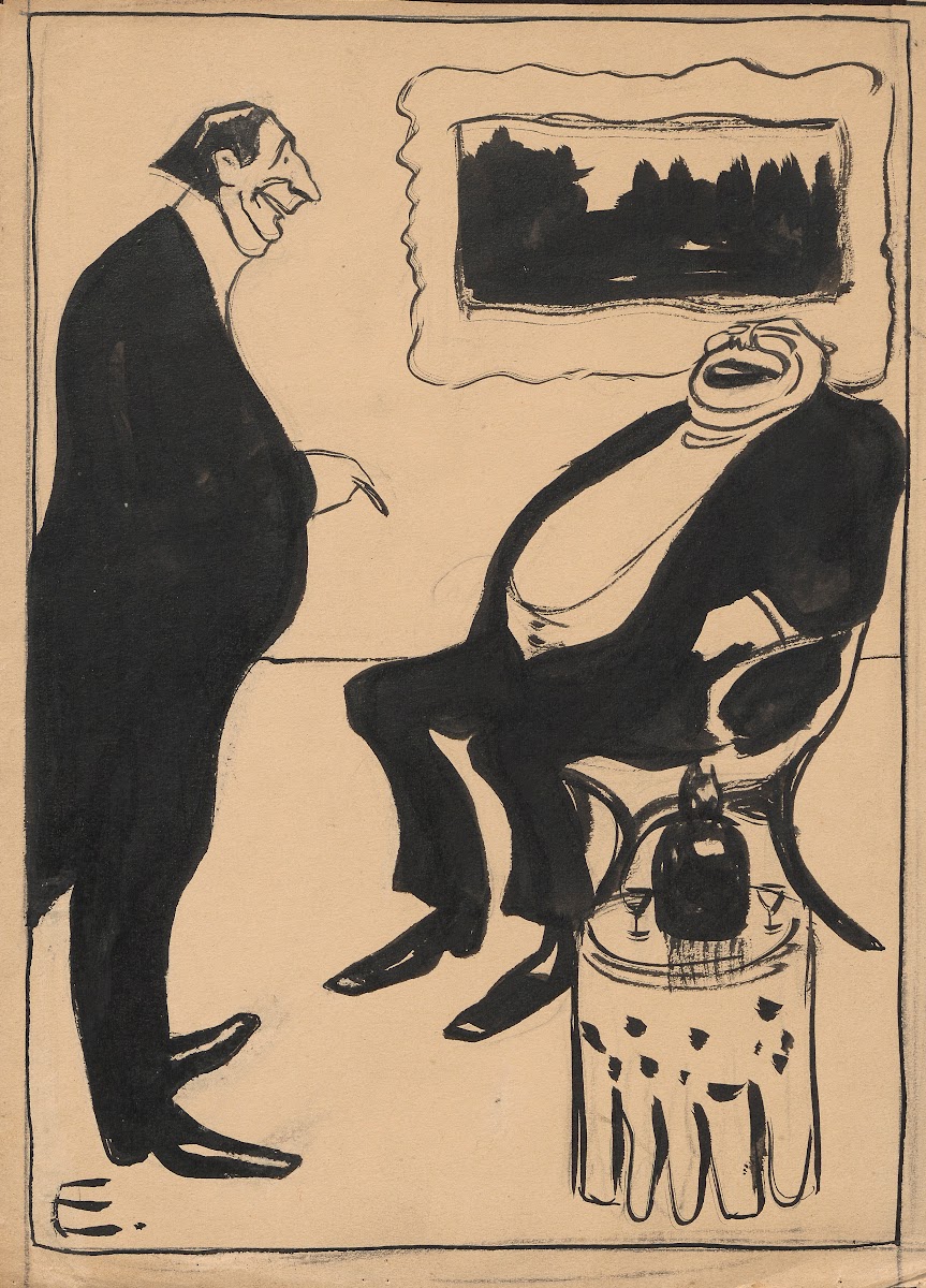 Two men laughing 1895 1917
