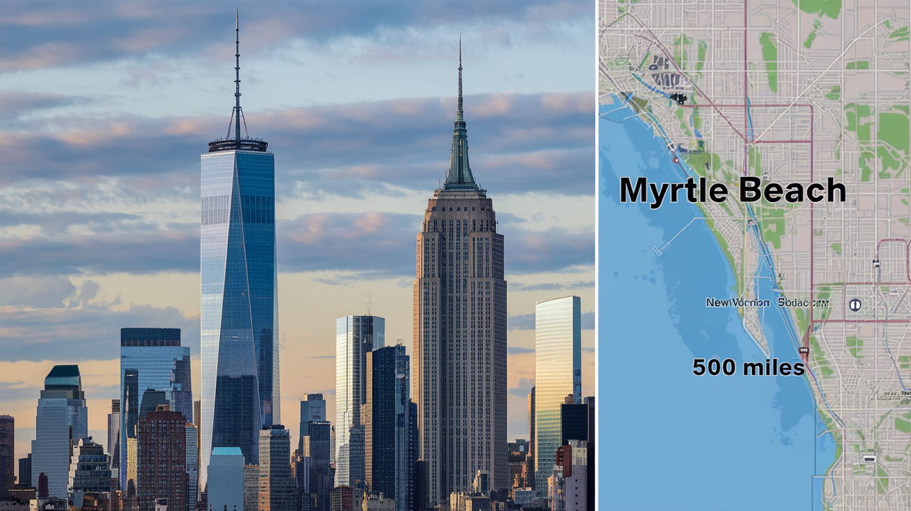 How Far Is Myrtle Beach from NYC? Travel Distance & Tips
