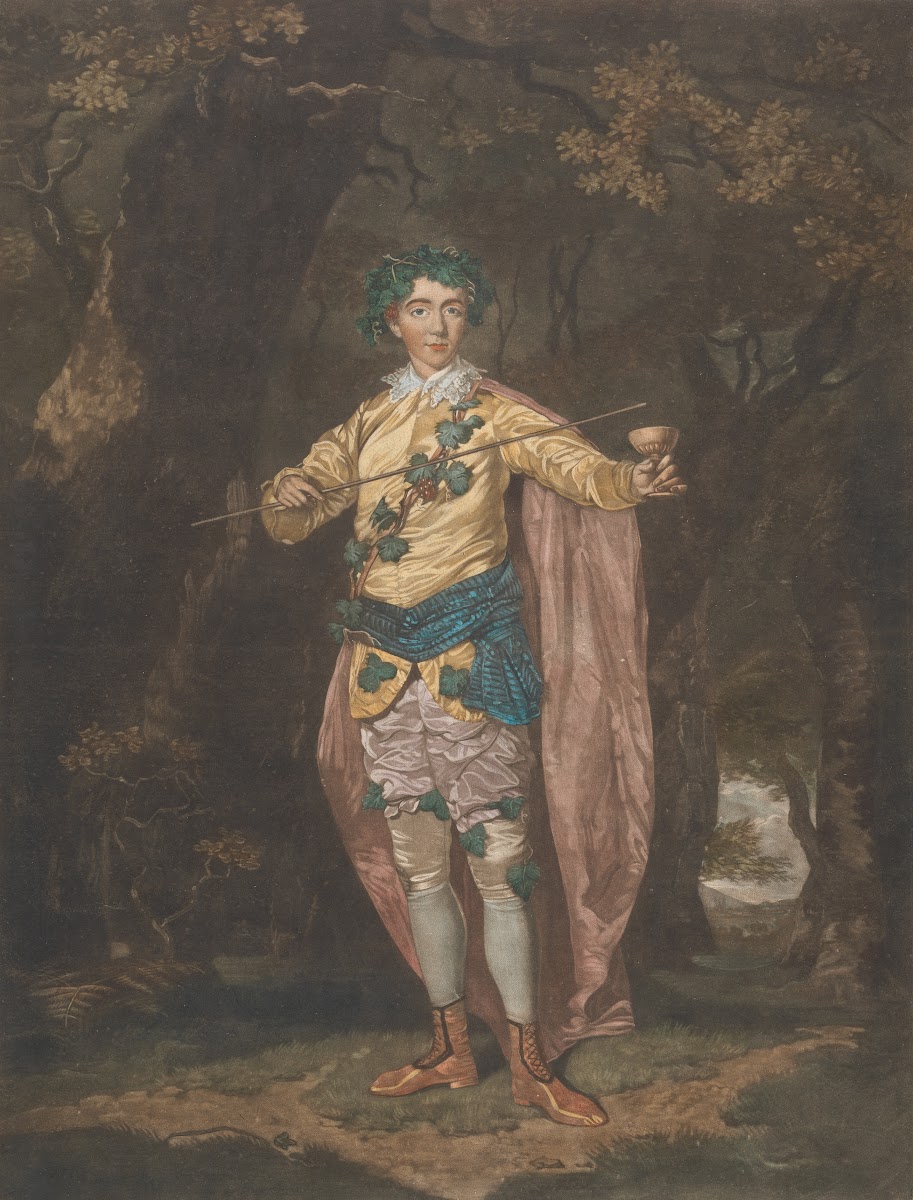 Anthony Webster as Comus 1781