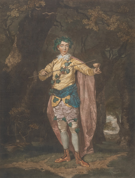 Anthony Webster as Comus 1781