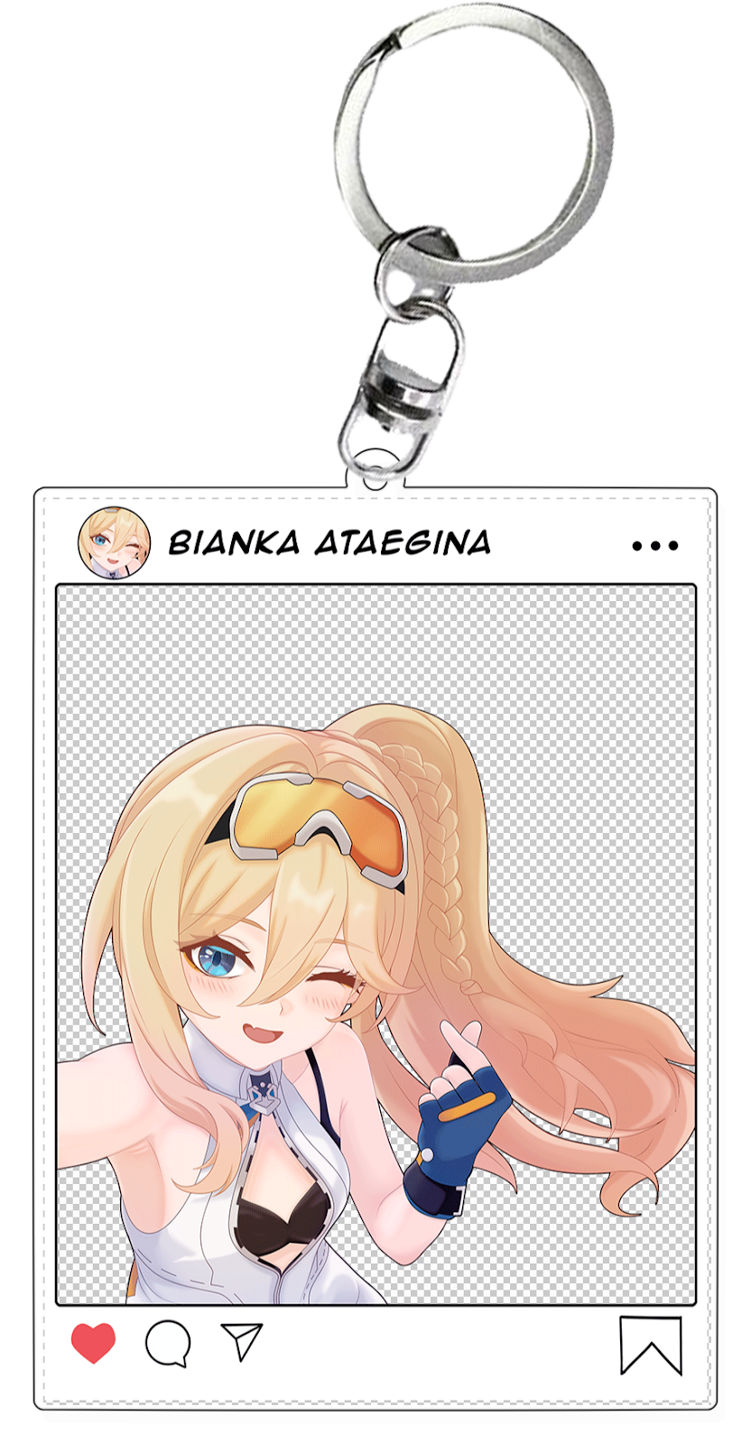 Honkai Impact 3rd Bianka 'Durandal' Ataegina Selfie Instagram Keychain by Karbiter ( Reila Nii )