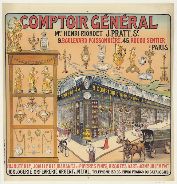 Comptoir général Maison Henri Riondet J Pratt Sr 9 boulevard poissonière 1908