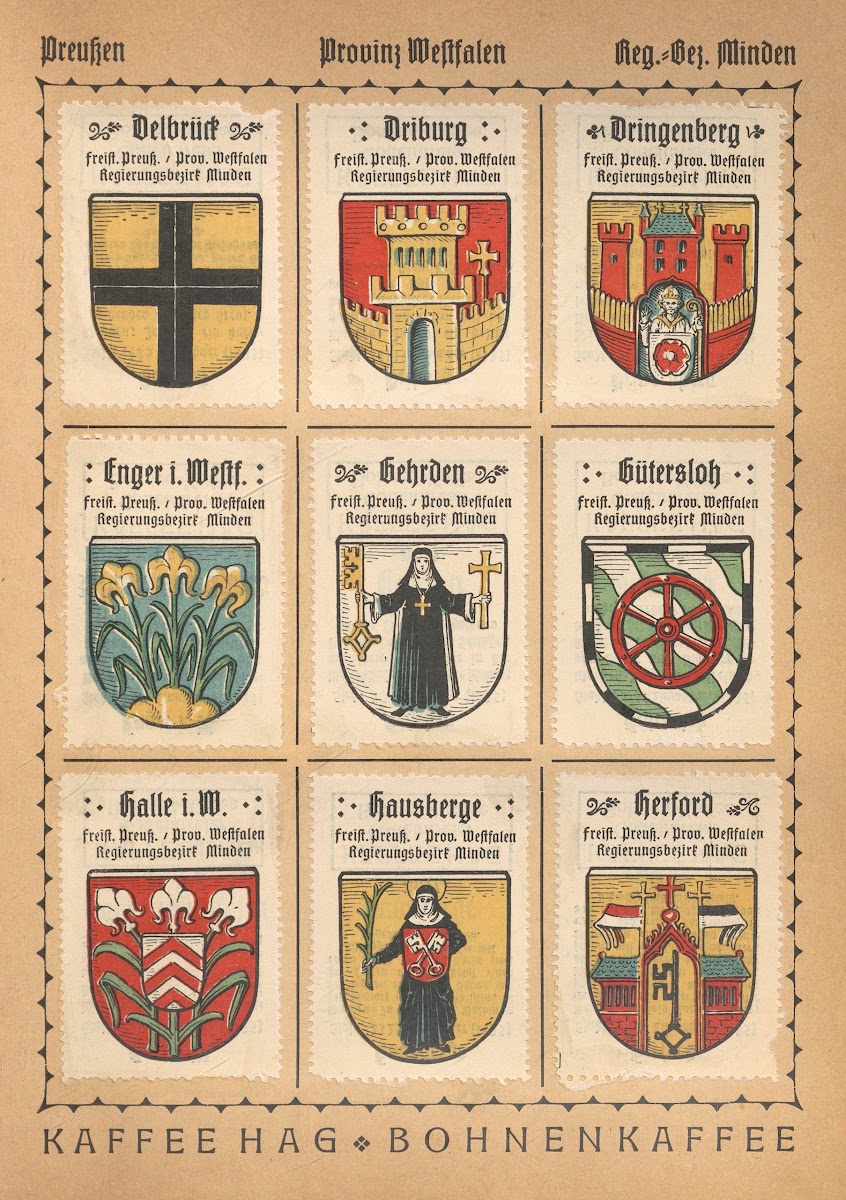 Deutsche Ortswappen German municipal coats of arms Pl31 1925
