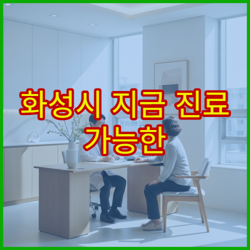 화성시 지금 진료 가능한 가정의학과 종합 건강상담 야간 병원 안내