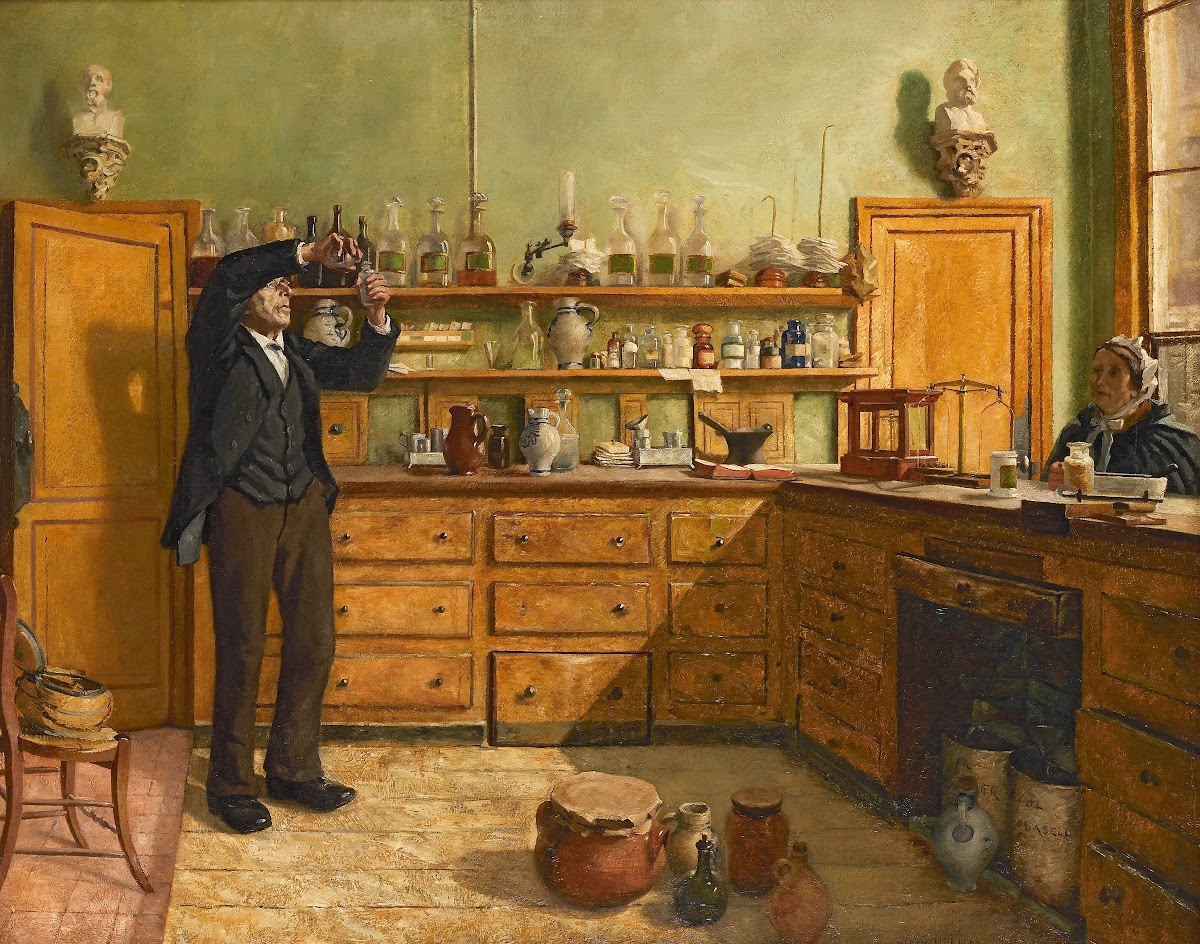 Oude apotheek van het weldadigheidsbureel van Antwerpen 1871