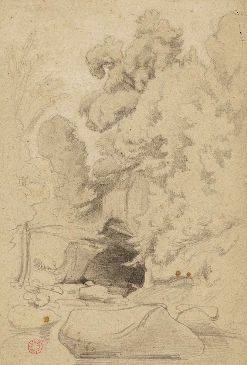 Paysage avec grotte 19th century