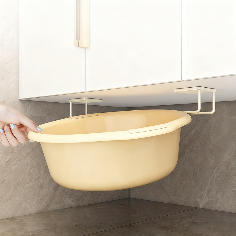 Stainless Steel Hooks for Under the Cabinet, No Drilling