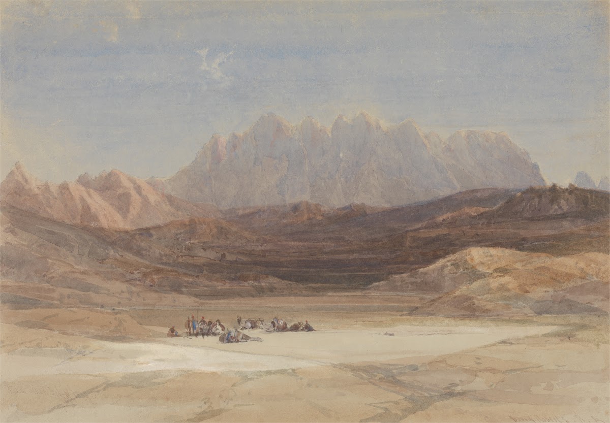 The Plain of El Raheh Mount Sinai 1839