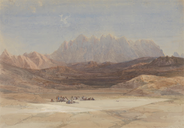 The Plain of El Raheh Mount Sinai 1839