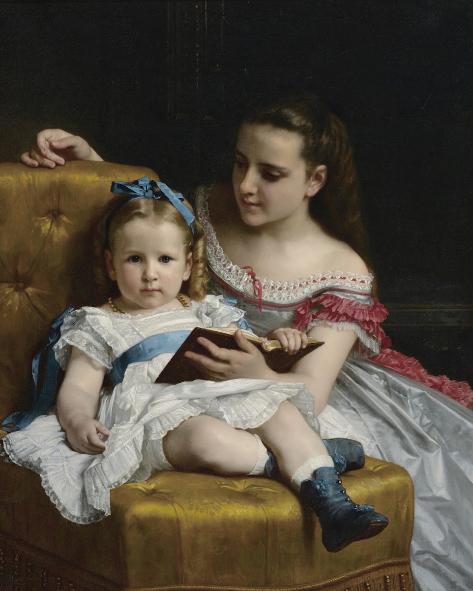 A portrait of Eva and Frances Johnston 1869