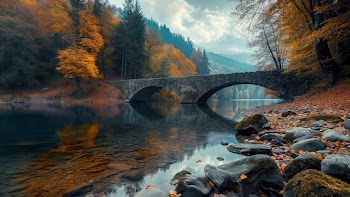 Autumn River Wallpaper