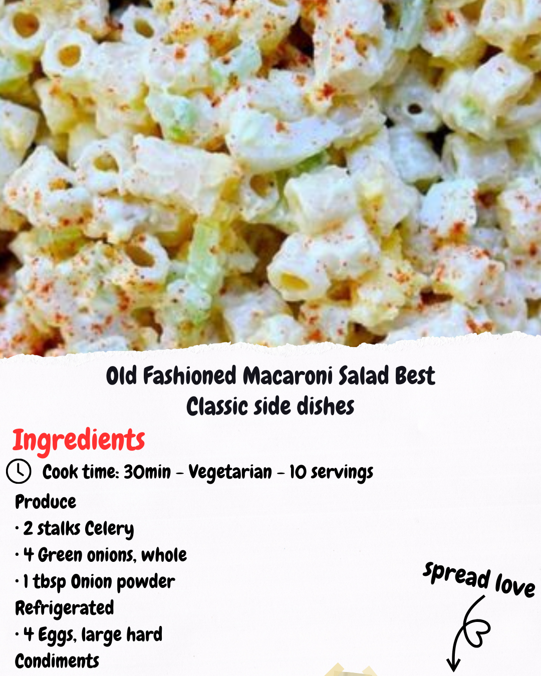 Old Fashioned Macaroni Salad Best Classic side dishes