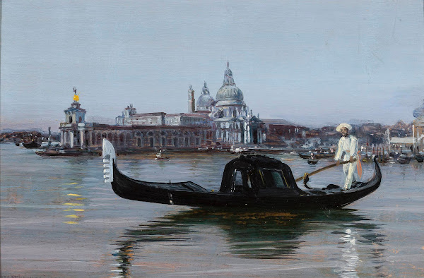 View of Venice Santa Maria della Salute 1921