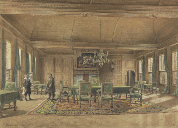 De Gedeputeerdenraad in het Provinciehuis te Groningen 1851   1927