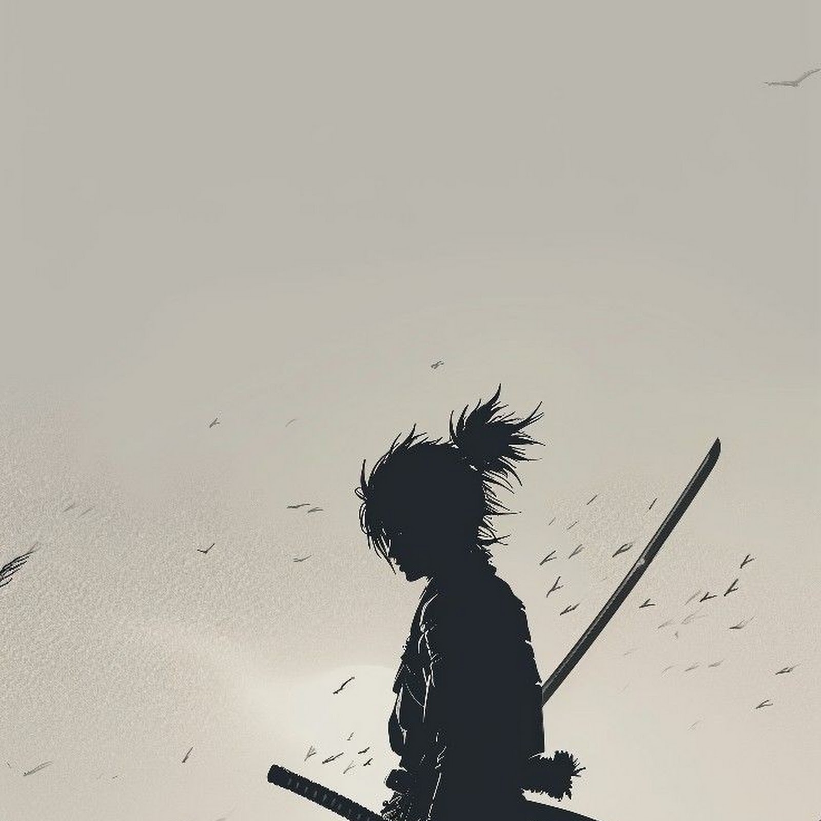 Download Lone Samurai in Windy Field iPhone