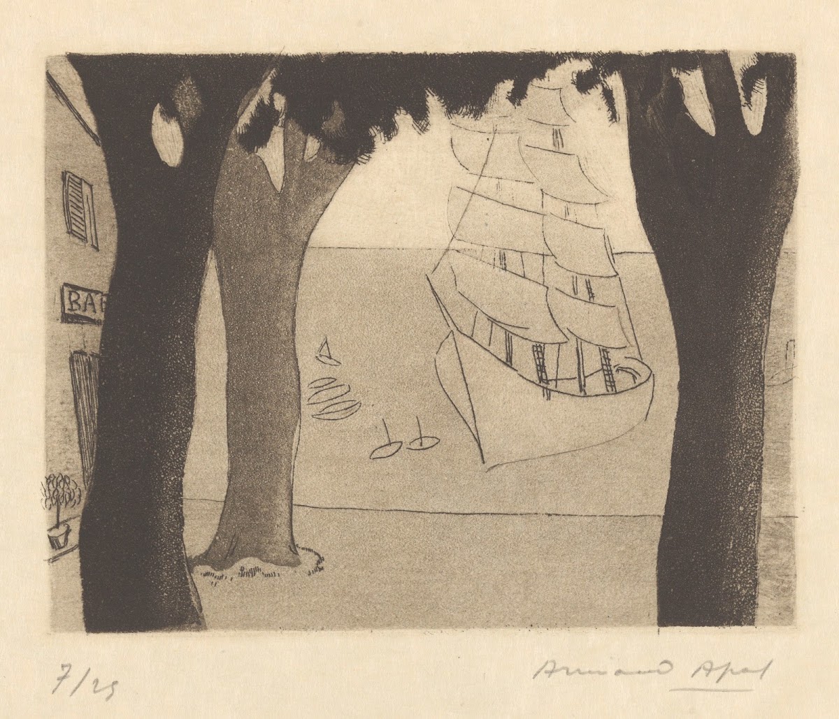 Cassis Vue sur le port 1929